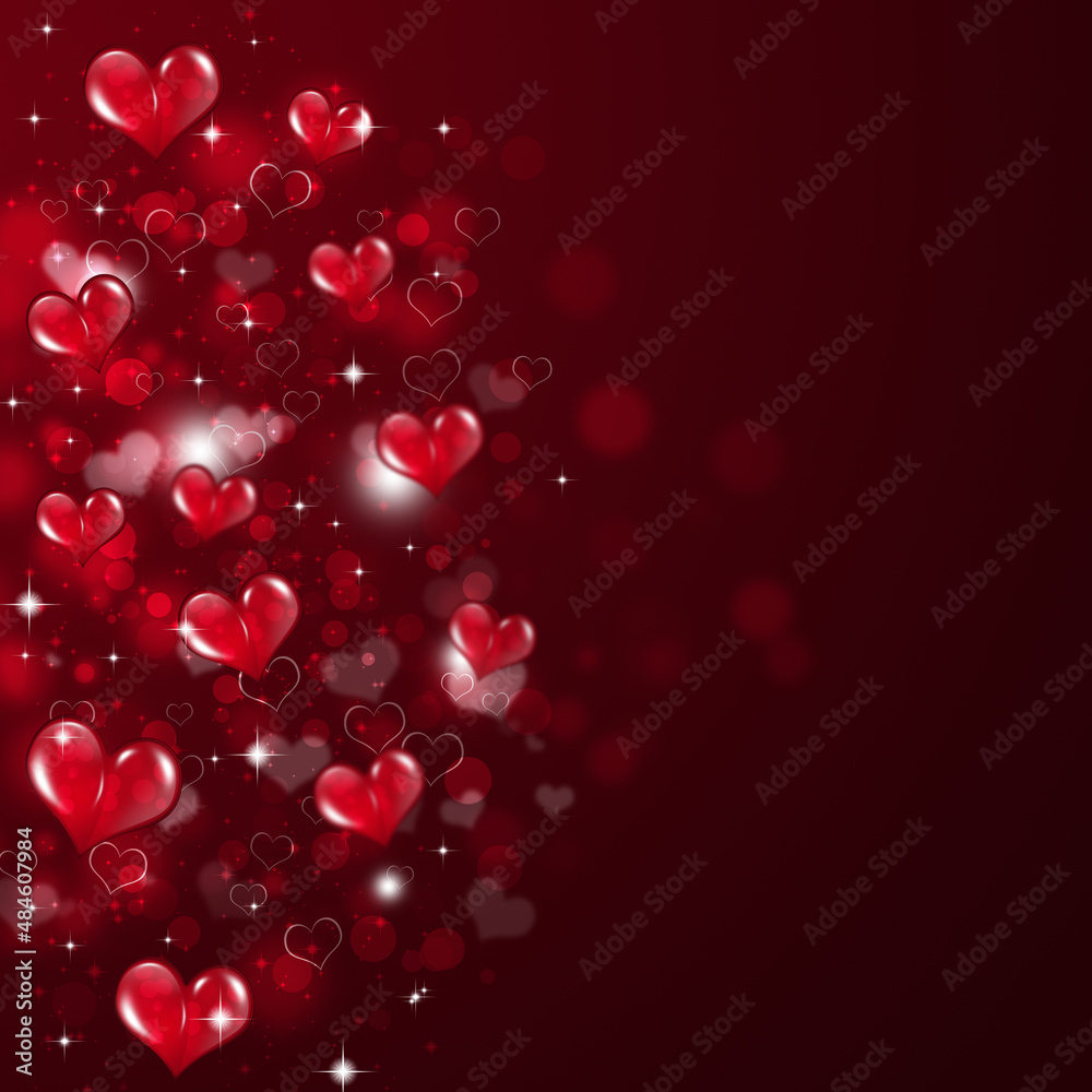 valentine day red holiday card
