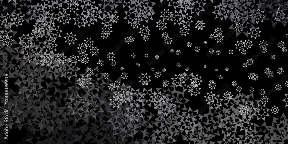 Dark blue vector template with crystals, triangles. Dark blue vector template with crystals, triangles.