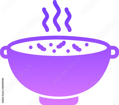 Soup Recipes Glyph Gradient