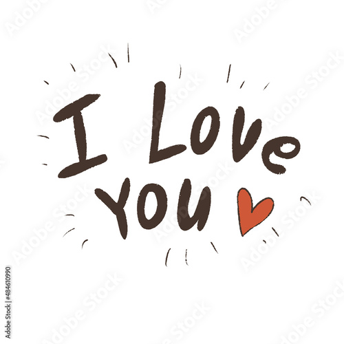 Foto Lettering for valentine's day