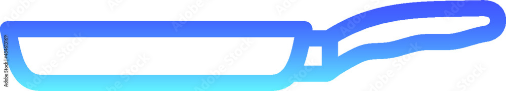 Frying Pan Line Gradient Frying Pan Line Gradient