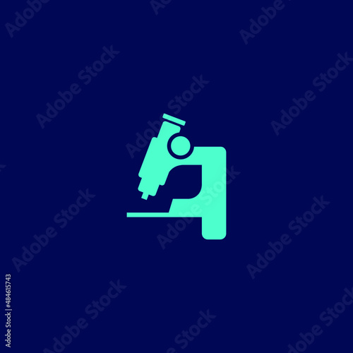 Letter A Microscope Logo