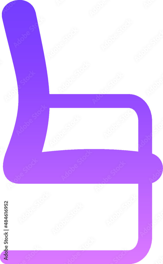 Chair II Glyph Gradient icon Chair II Glyph Gradient icon