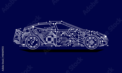Elektro Auto e-auto icon