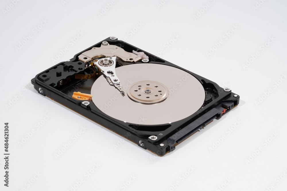 Hard disk isolated on a white background. Hard disk isolated on a white background.