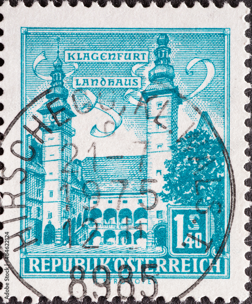 Austria circa 1960 a postage stamp from Austria, showing the