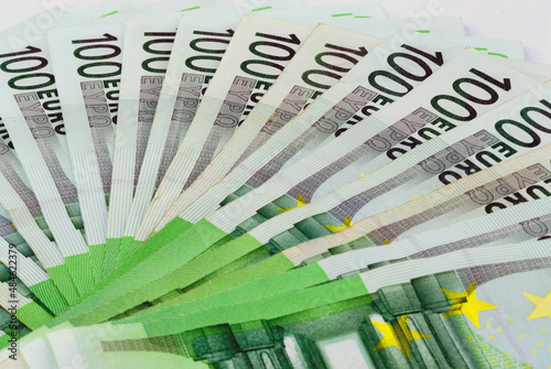 Photo of banknotes symbolizing finance, consumption, money and economy