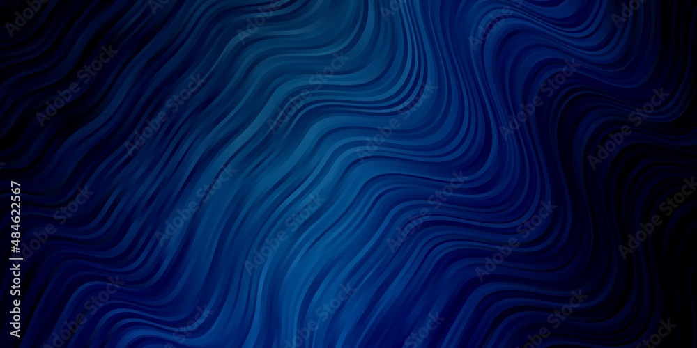 Dark BLUE vector layout with wry lines. Bright sample with colorful bent lines, shapes. Pattern for ads, commercials. Dark BLUE vector layout with wry lines. Bright sample with colorful bent lines, shapes. Pattern for ads, commercials.