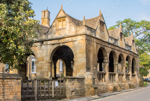 The medieval Market Hall at the Cotswolds town of Chipping Campden in England photo