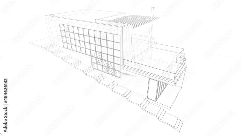 3d model of a building 3d model of a building