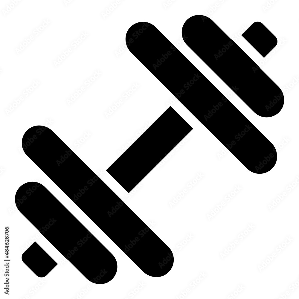 Dumbbells Flat Icon Isolated On White Background Dumbbells Flat Icon Isolated On White Background