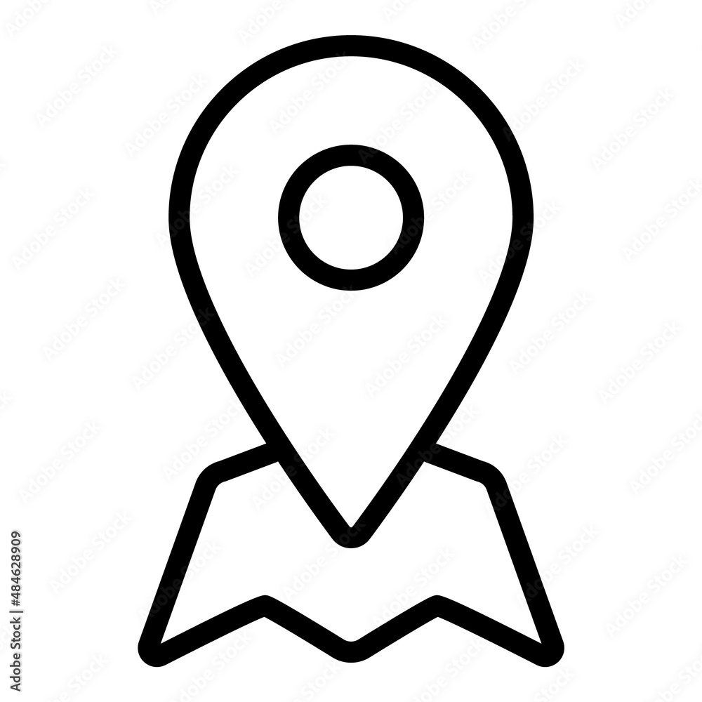 Map Pin Flat Icon Isolated On White Background Map Pin Flat Icon Isolated On White Background