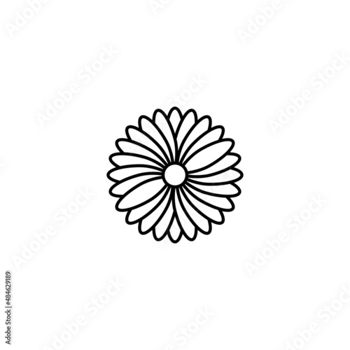 Flowers icon vector set. garden illustration sign collection. Floga symbol or logo. EPS 10