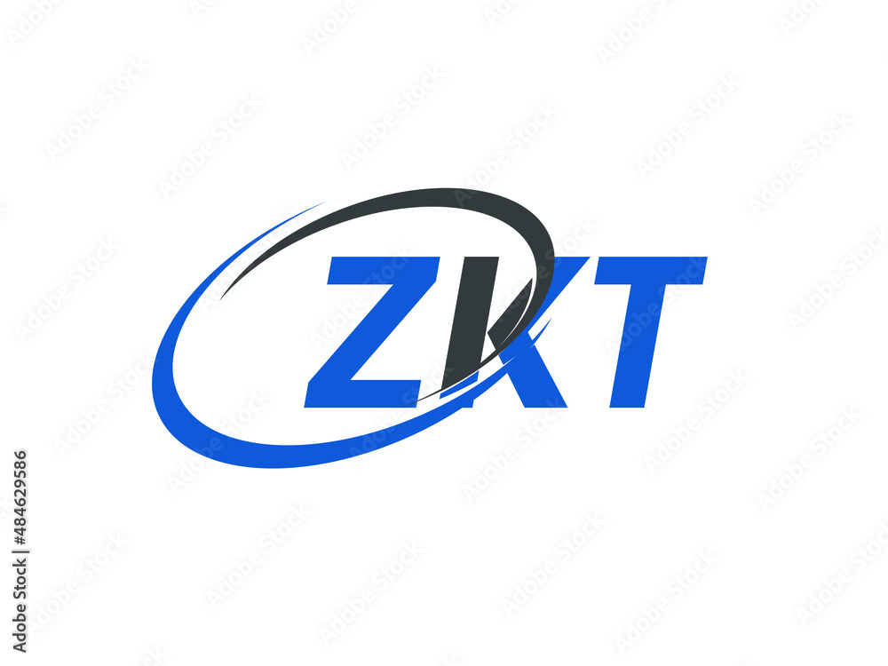 ZKT letter creative modern elegant swoosh logo design ZKT letter creative modern elegant swoosh logo design