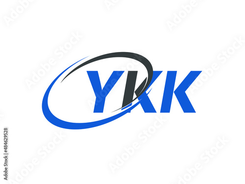 Free Download YKK letter creative modern elegant swoosh logo design - GFXLoad