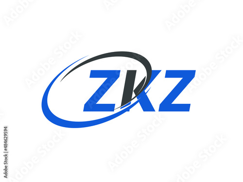 Free Download ZKZ letter creative modern elegant swoosh logo design - GFXLoad