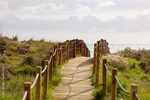 backyard gate to Marbella beach