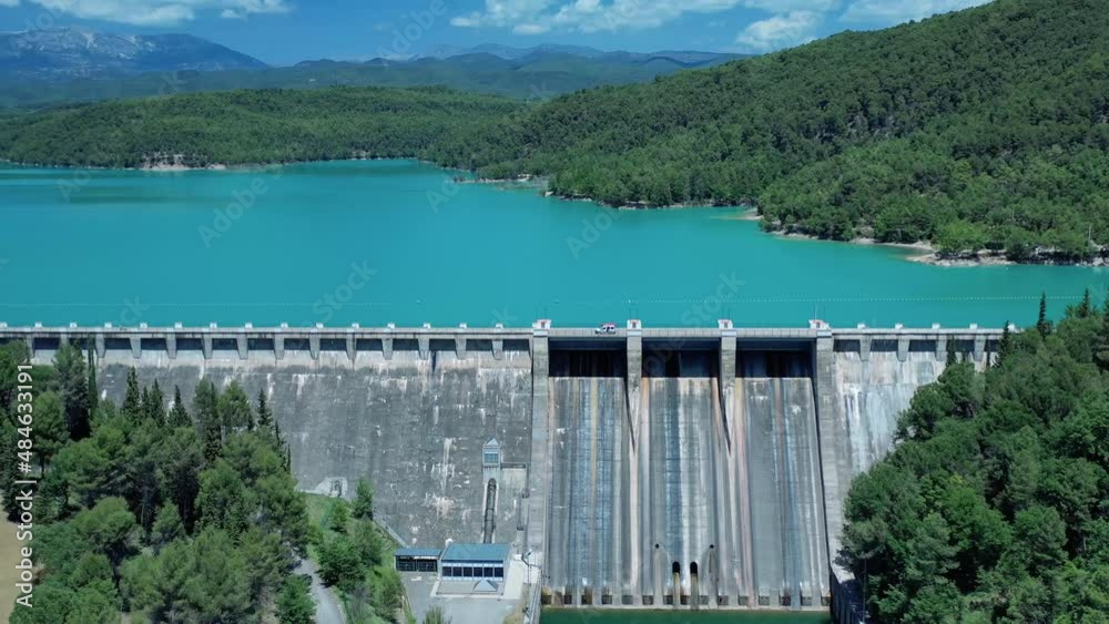 Embalse de Sant Ponç comarca del Solsonés Lerida Spain Stock ビデオ