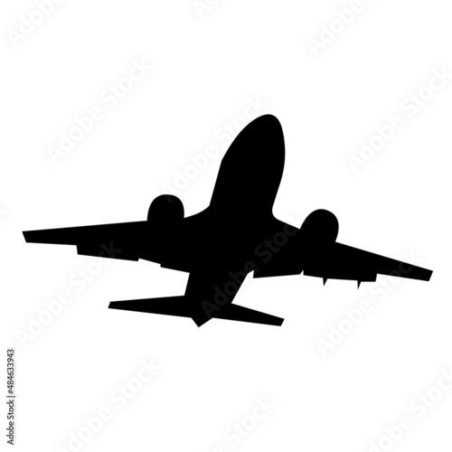 air plane transportation silhouette vector design