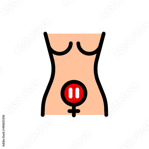 Menopause simple icon. Vector signs for web graphics