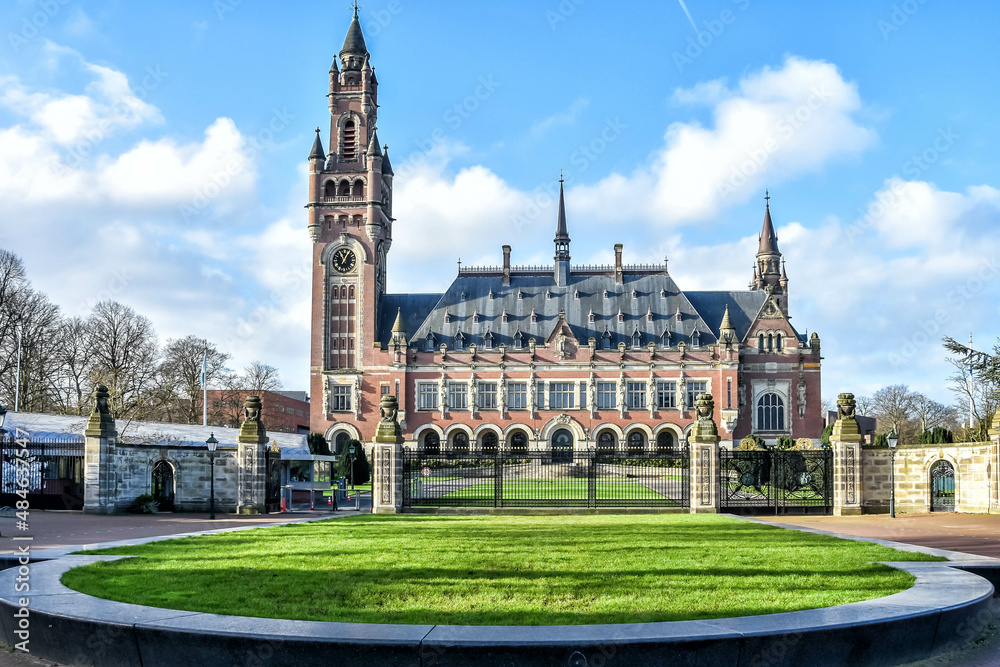 Peace Palace , (international city of peace and justice), The Hague, The Netherlands, Holland, Europe