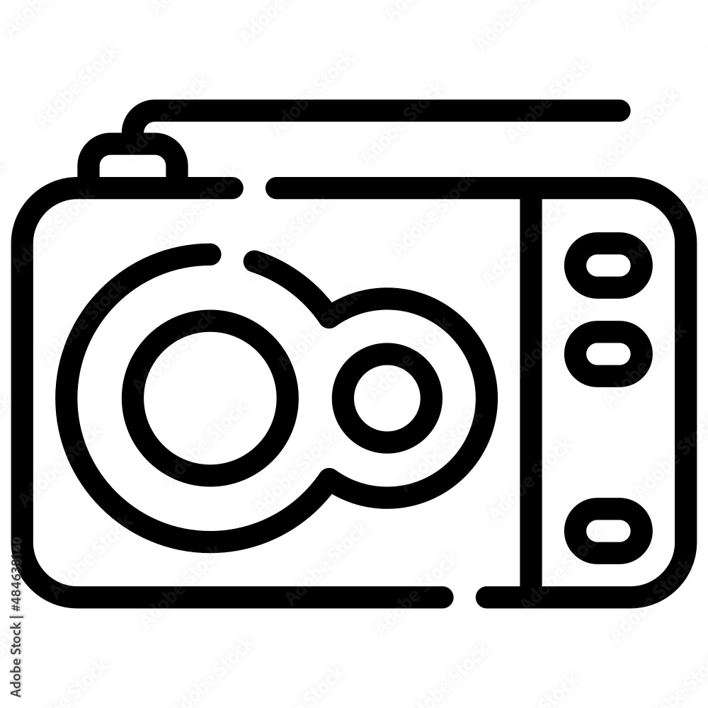 RADIO line icon,linear,outline,graphic,illustration
