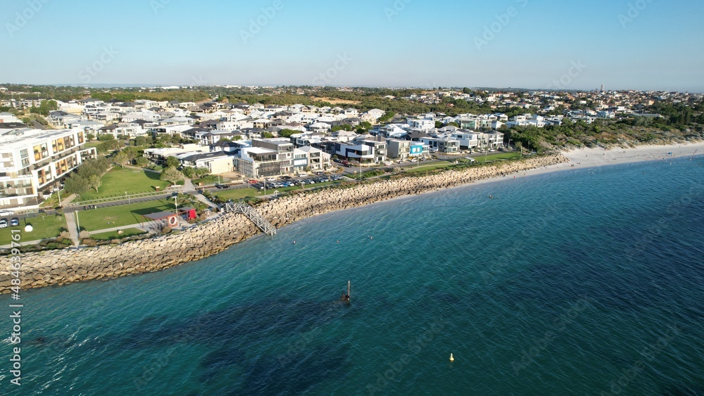 Aerial photo of Cottesloe Beach in Perth, Australia