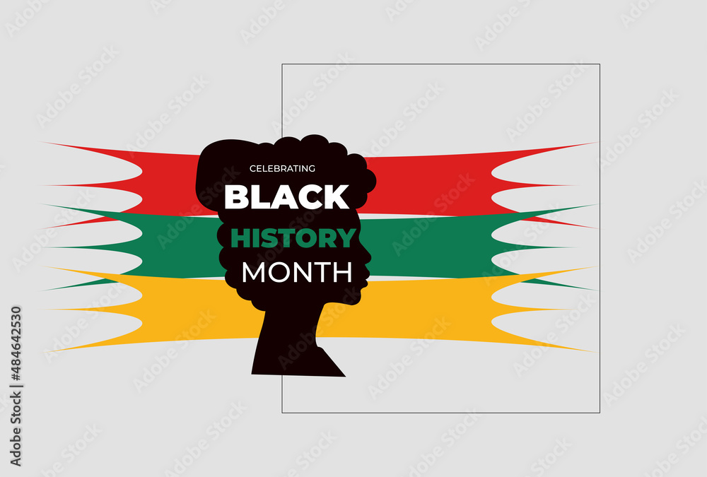 Fototapeta premium Black history month 2022 African American history celebration vector illustration design.
