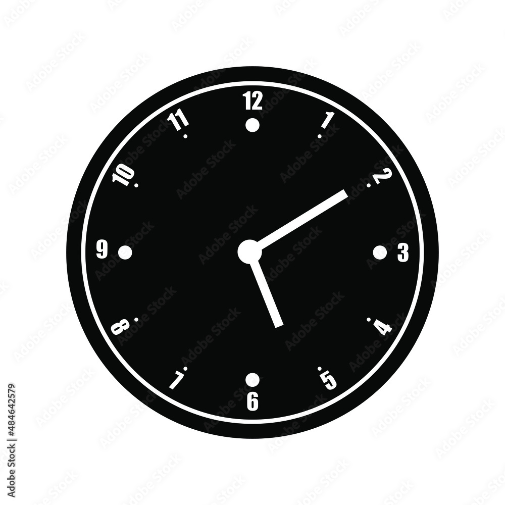 Clock face icon vector. Wall Clock illustration sign. Time symbol. watch symbol or logo.
Clock face icon vector. Wall Clock illustration sign. Time symbol. watch symbol or logo.