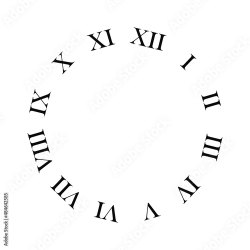 Clock face icon vector. Wall Clock illustration sign. Time symbol. watch symbol or logo.
