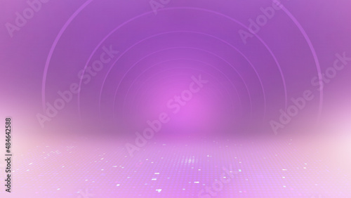 Pink abstract background.  Purple Pop Scene. Stage for performance 