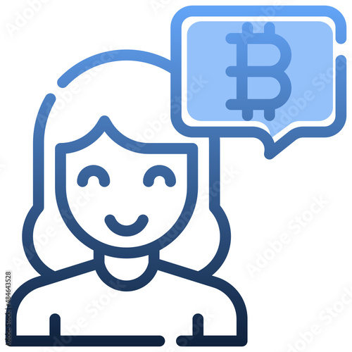 CHAT Gradient icon,linear,outline,graphic,illustration