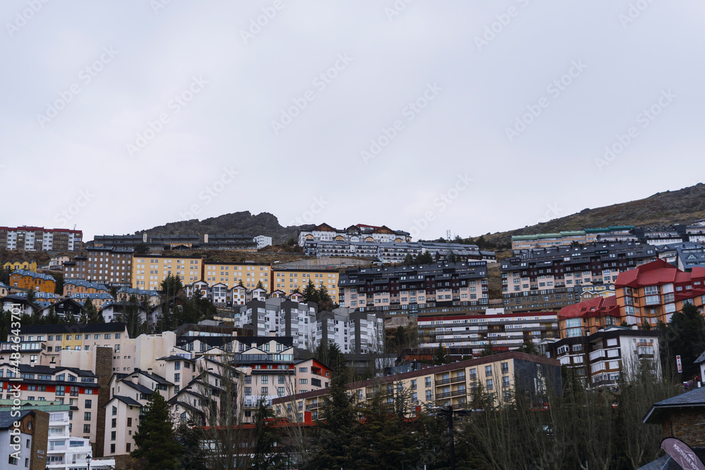 panorama of the town country