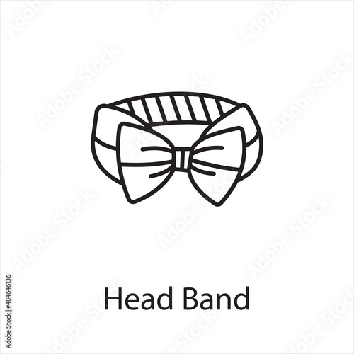 Head Band icon in vector. Logotype