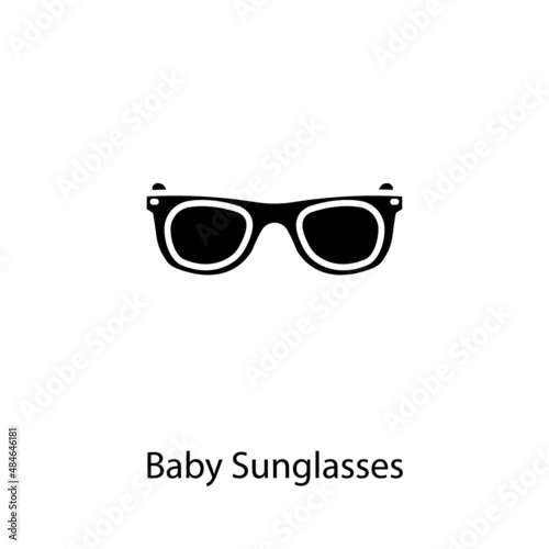 Baby Sunglasses icon in vector. Logotype