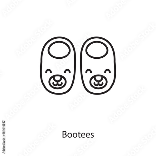 Bootees icon in vector. Logotype