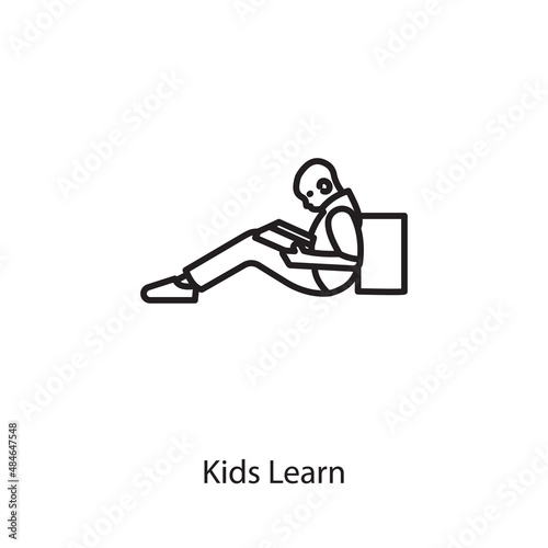 Kids Learn icon in vector. Logotype
