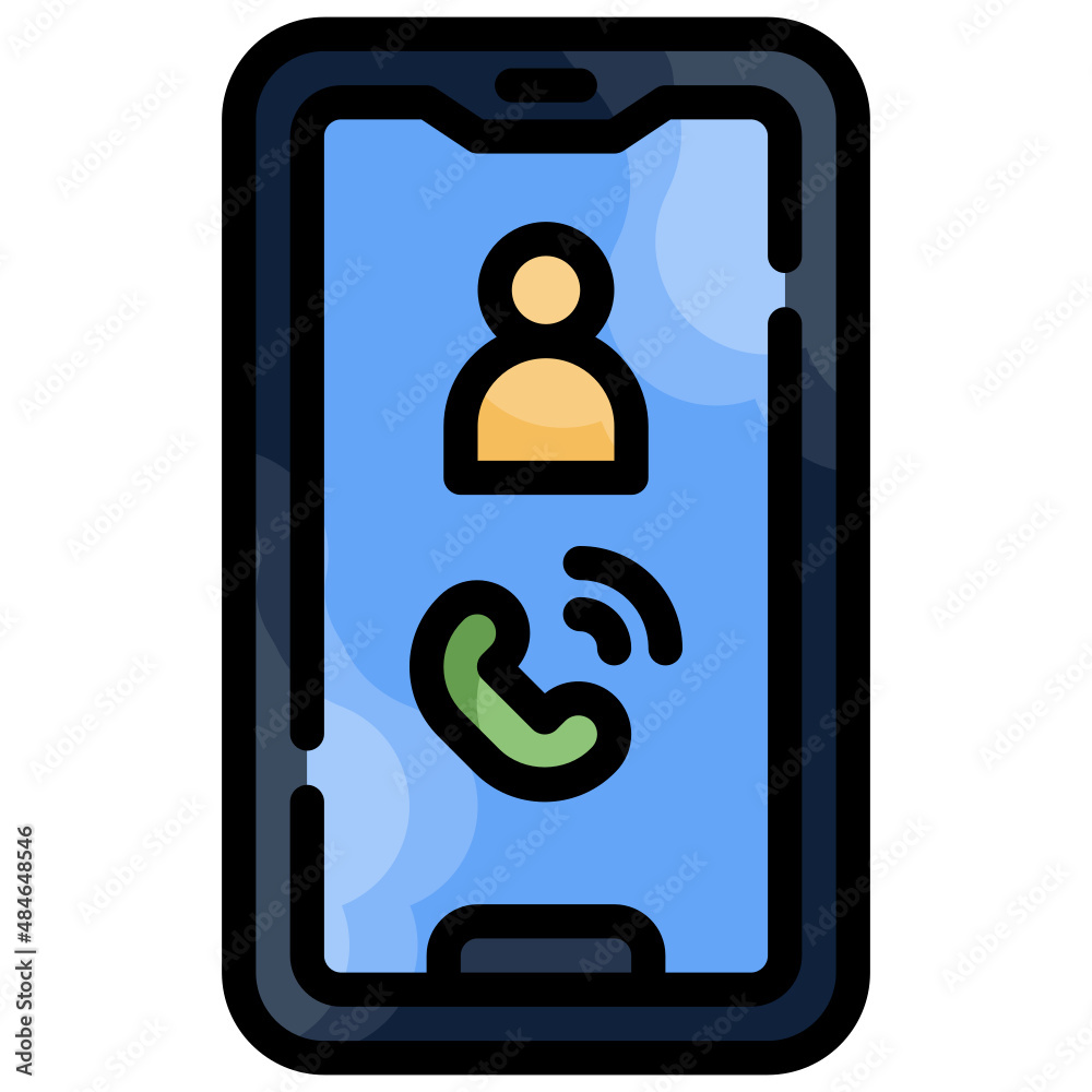 MOBILE CALL filled outline icon,linear,outline,graphic,illustration MOBILE CALL filled outline icon,linear,outline,graphic,illustration