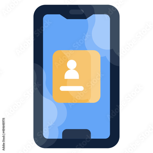CONTACTS flat icon,linear,outline,graphic,illustration