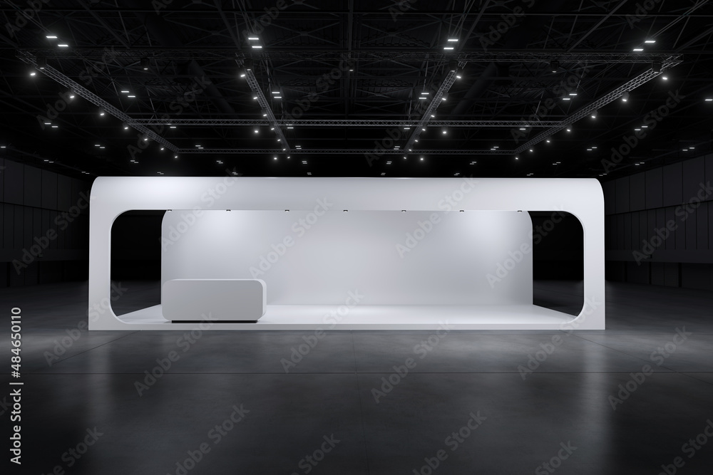Exhibition stand for mockup and Corporate identity,Display.Empty booth ...