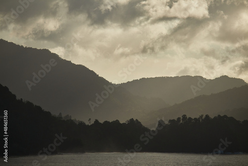 fog over mountain