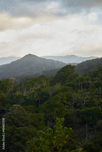 clouds over the mountains