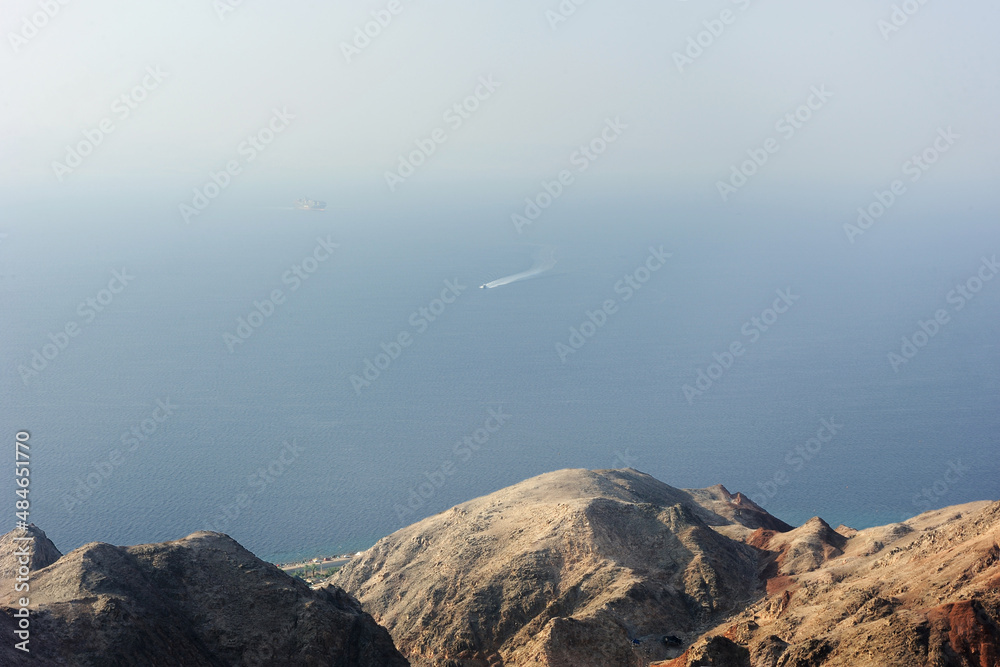 Walk through the mountains near the Gulf of Eilat Red Sea in Israel Walk through the mountains near the Gulf of Eilat Red Sea in Israel