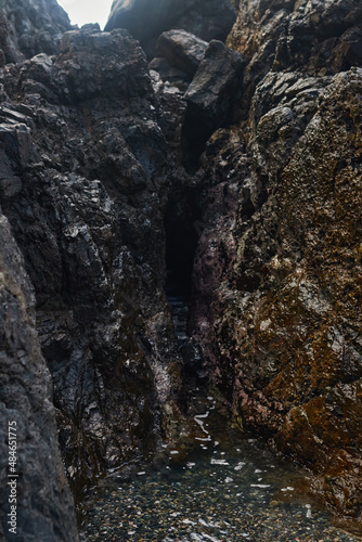 waterfall in the mountains