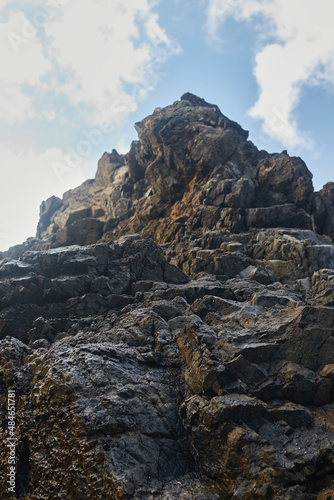 rocks and sea