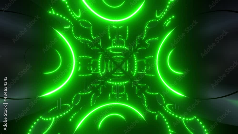 Colored Abstract Neon Tunnel Colored Abstract Neon Tunnel