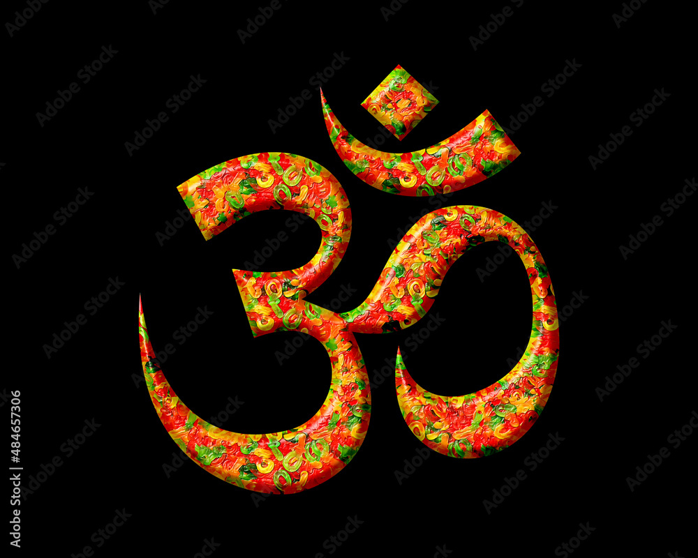 Om, Brahman Hinduism Emblem Sign, Jellybeans Yummy sweets Colorful jelly  Icon Logo Symbol illustration Stock Illustration | Adobe Stock