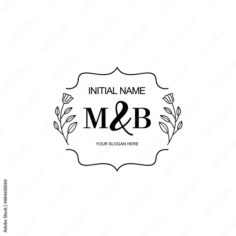MB Beautiful elegant logos or wedding monograms collection	
