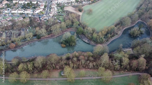 Aerial view of Lake, Easville Park, Bristol