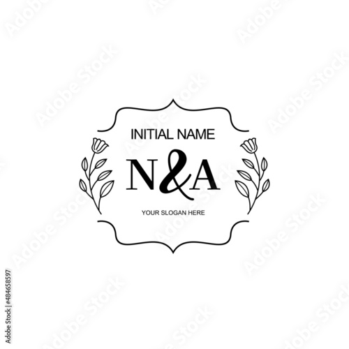 NA Beautiful elegant logos or wedding monograms collection	
